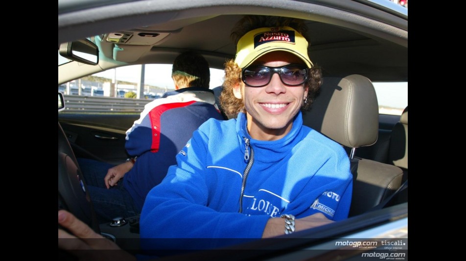 Rossi collects his new BMW 645Ci