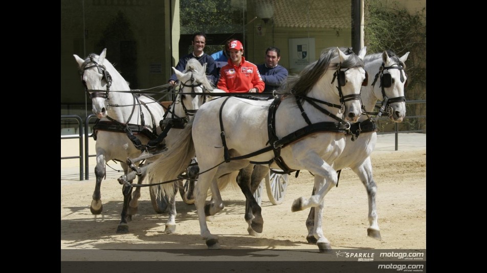Checa and Tamada enjoy with an Equestrian Art Show