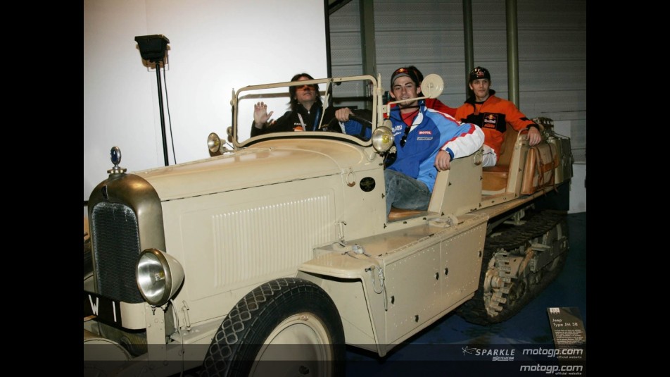 MotoGP riders visit the Musée Automobile de la Sarthe