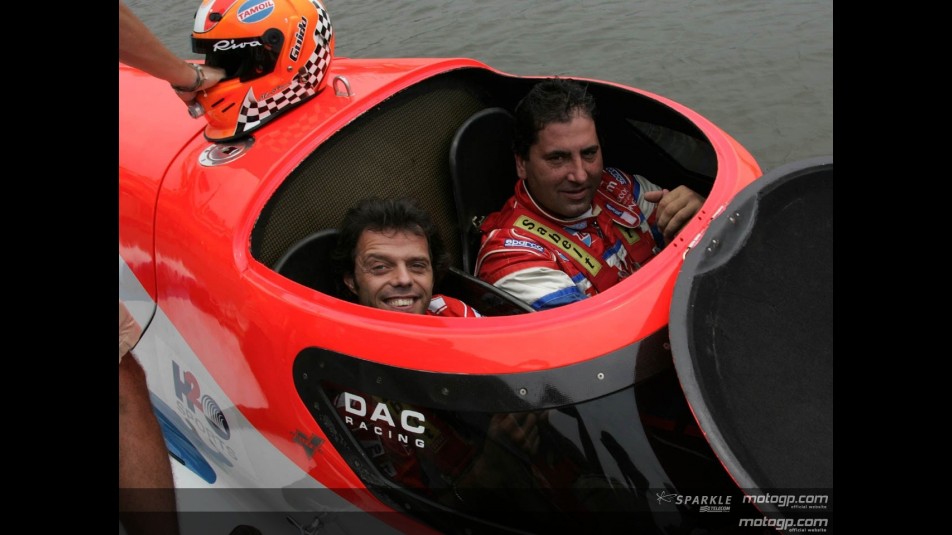MotoGP riders making splash in Powerboat