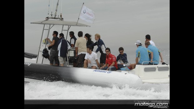 MotoGP stars set sail in Valencia