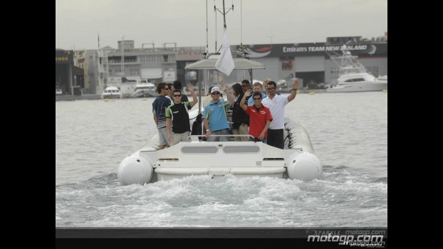 MotoGP stars set sail in Valencia