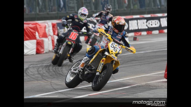 MotoGP Stars in Supermoto Showdown at Bologna