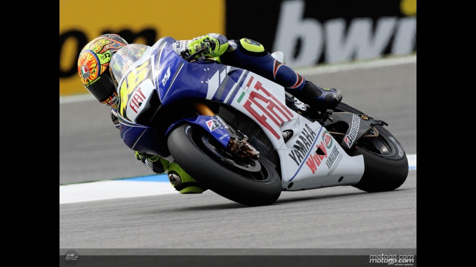 Valentino Rossi in action in Estoril (MotoGP)
