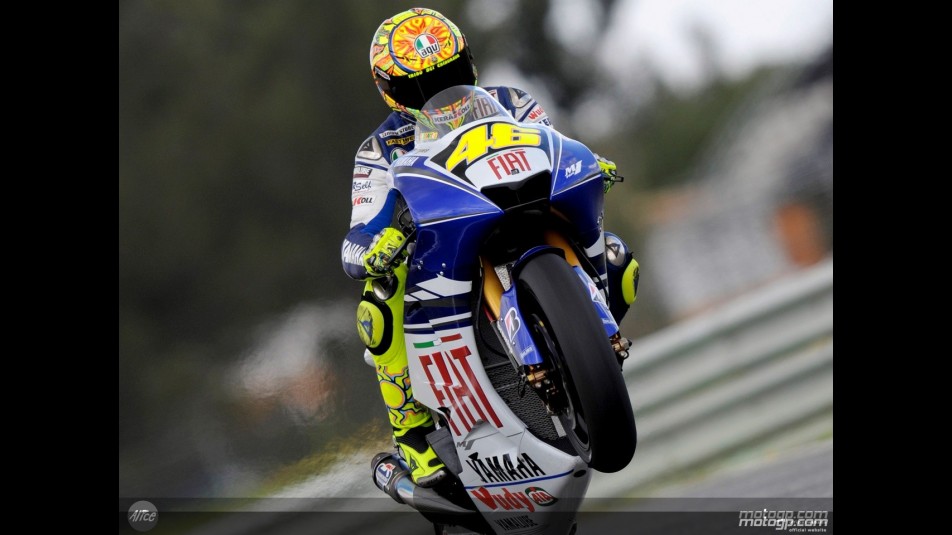 Valentino Rossi in action in Estoril (MotoGP)