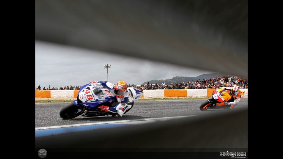 Jorge Lorenzo in action in Estoril (MotoGP)