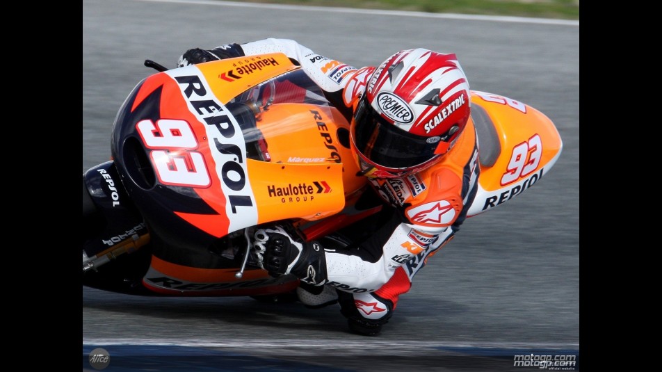 Marquez in action