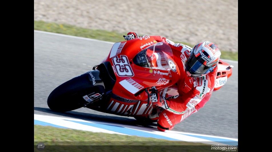 Melandri in action