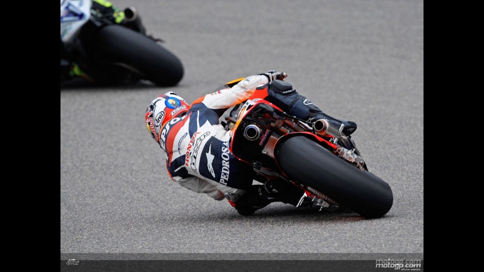 Dani Pedrosa in action in Shanghai (MotoGP)