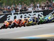 MotoGP group in action in Le Mans
