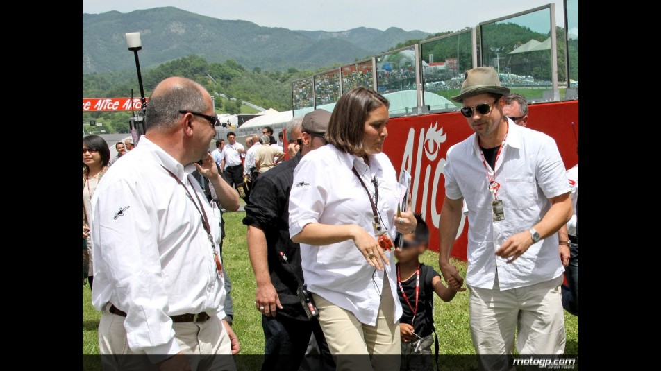 Hollywood star Brad Pitt visits Mugello