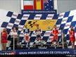 Pedrosa, Rossi and Stoner on the podium at Catalunya