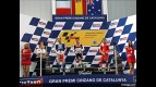 Pedrosa, Rossi and Stoner on the podium at Catalunya