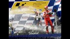 Pedrosa, Rossi and Stoner celebrating the podium at Catalunya