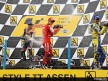 Pedrosa, Stoner and Edwards celebrate on the podium at Assen