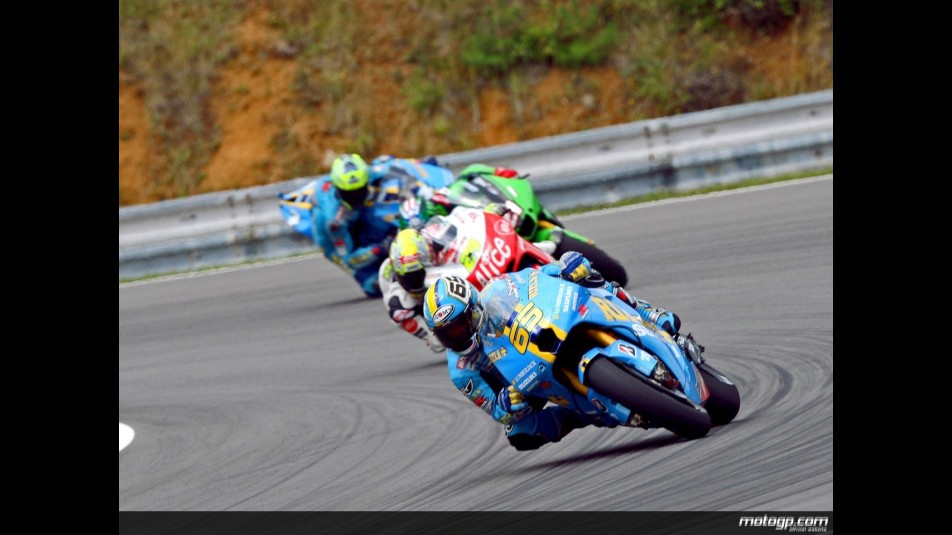 MotoGP group in action in Brno