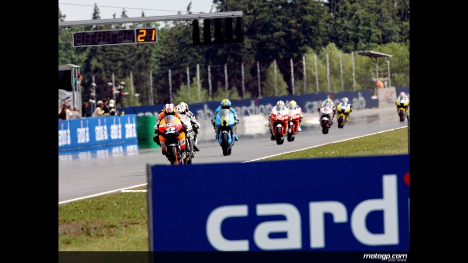 MotoGP group in action in Brno