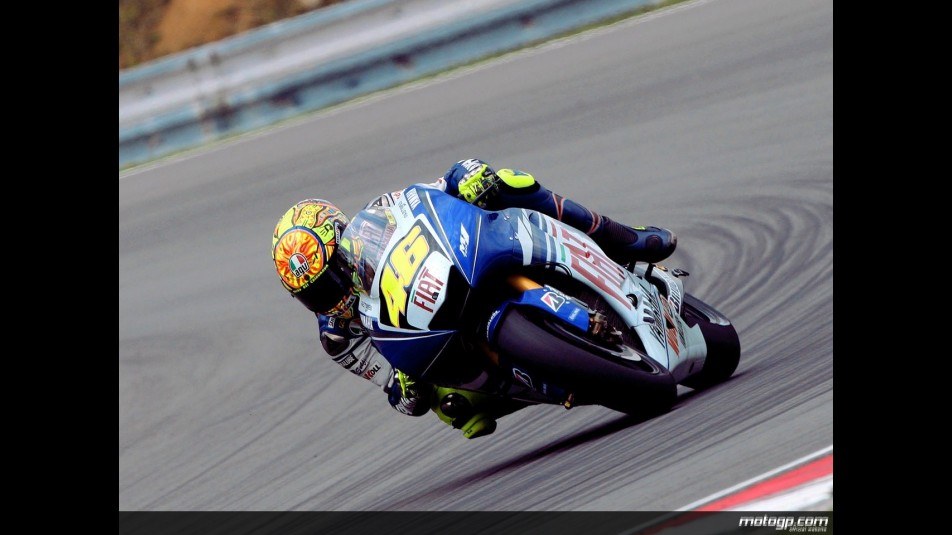 Valentino Rossi in action in Brno (MotoGP)