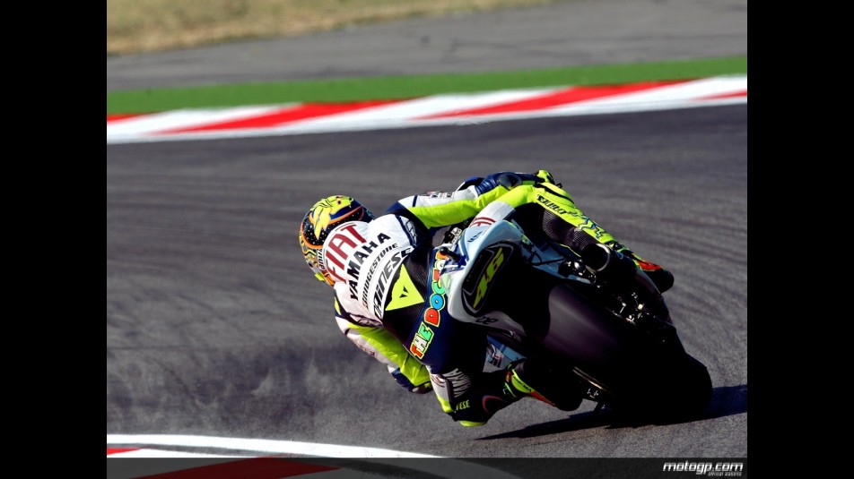 Valentino Rossi in action in Misano (MotoGP)