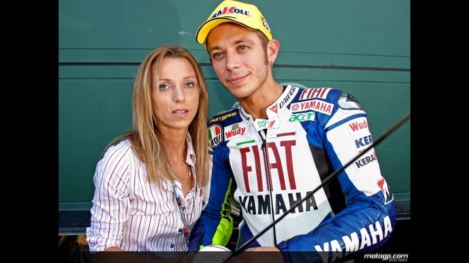 Fencing Gold Medallist Valentina Vezzali meets Valentino Rossi at Misano