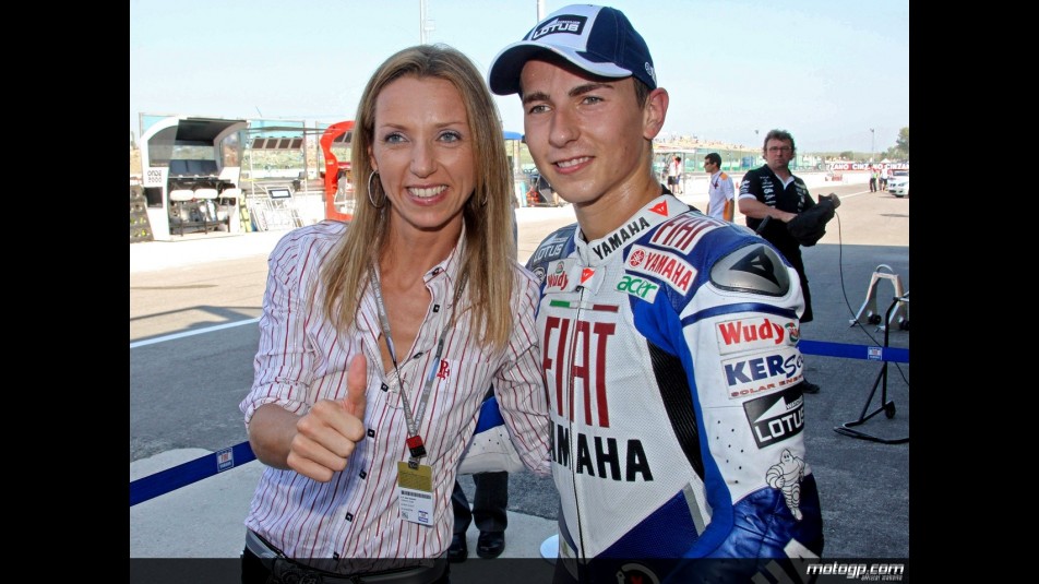 Jorge Lorenzo and Fencing Gold Medallist Valentina Vezzali