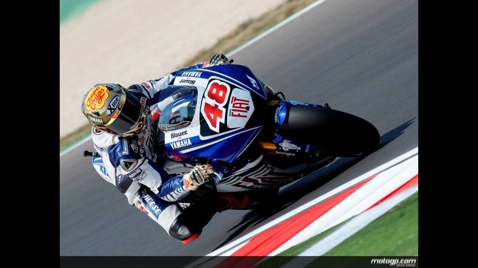Jorge Lorenzo in action in Misano (MotoGP)