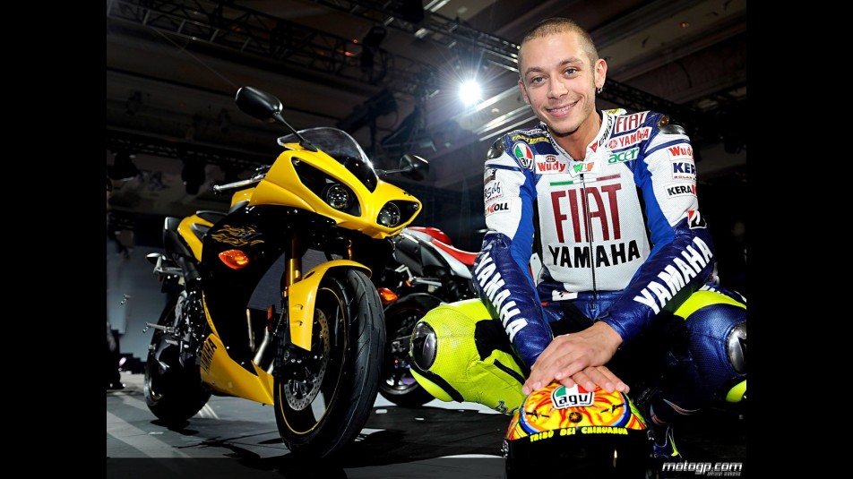 Valentino Rossi at R1 launch in Las Vegas