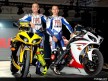 Valentino Rossi and Jorge Lorenzo at R1 launch in Las Vegas