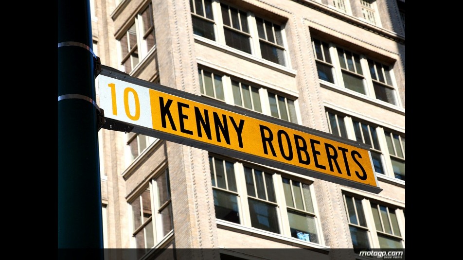 Kenny Roberts Street Sign in Indianapolis