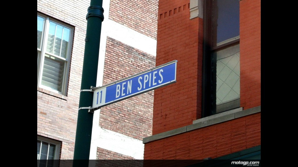 Ben Spies Street Sign in Indianapolis