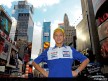 MotoGP Championship leader Valentino Rossi takes in Times Square sights
