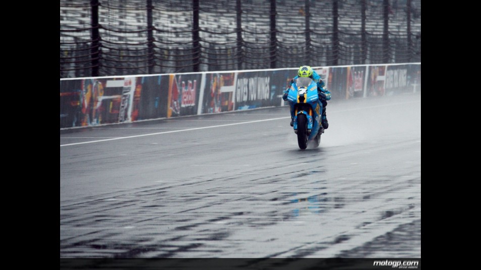 Chris Vermeulen in action during free practice at Indianapolis
