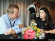 Indycar driver Danica Patrick and François Thiébaud, President of Tissot Worldwide