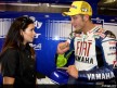 Danica Patrick and Valentino Rossi meet at the Indianapolis Motor Speedway
