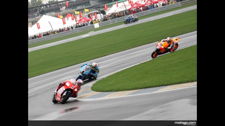 MotoGP Group in action at Indianapolis