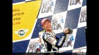 Valentino Rossi celebrating podium at Indianapolis