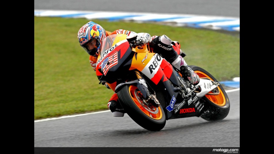 Nicky Hayden during practice  in Motegi (MotoGP)