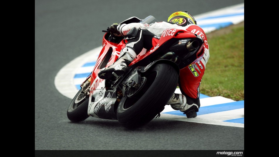 Toni Elias during practice in Motegi (MotoGP)
