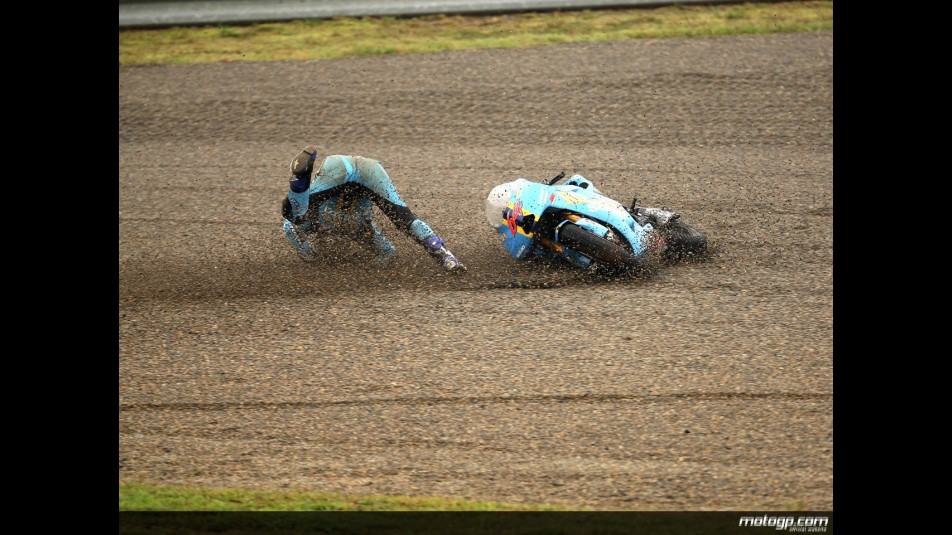 Akiyoshi´s crash during practice in Motegi