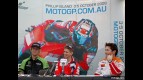 West, Stoner and Hayden talk to the press in Melbourne