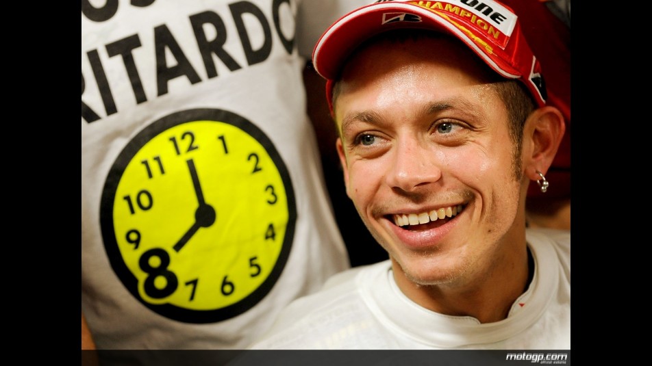 Rossi´s eight world title celebration