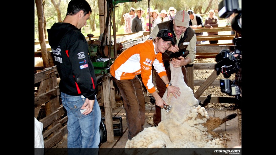 Mika Kallio at a typical Australian Farm