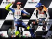 Valentino Rossi and Nicky Hayden on the podium at Phillip Island