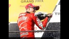 Casey Stoner on the podium at Phillip Island