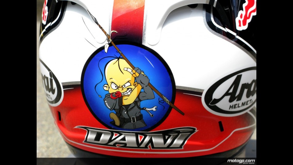 Repsol Honda´s Dani Pedrosa 2008 helmet