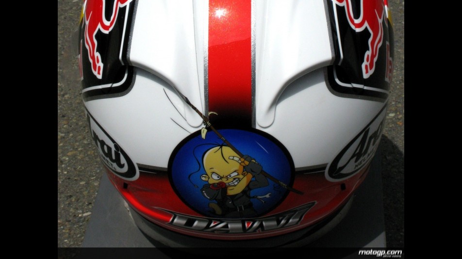 Repsol Honda´s Dani Pedrosa 2008 helmet