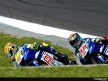 Valentino Rossi and Jorge Lorenzo in action in Phillip Island