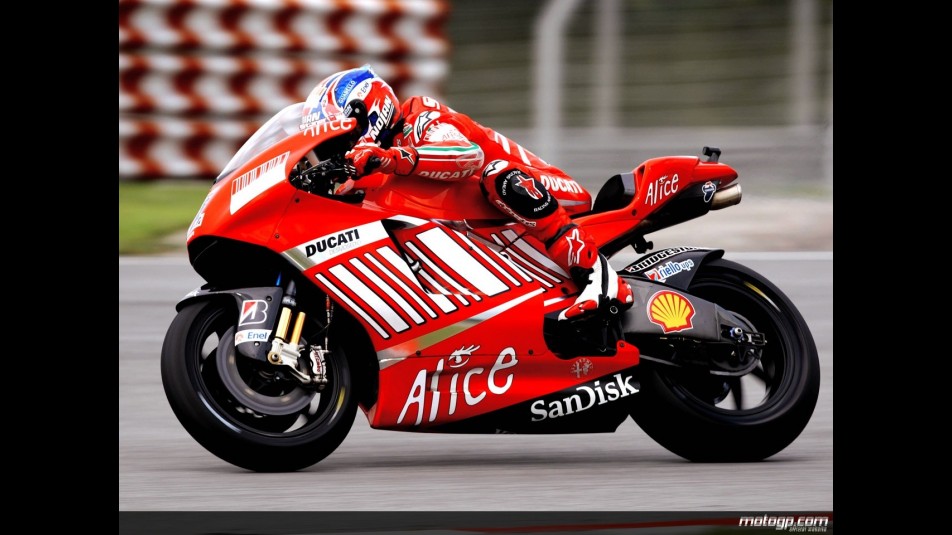 Casey Stoner in action in Sepang