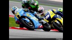 Loris Capirossi and Colin Edwards in action in Sepang