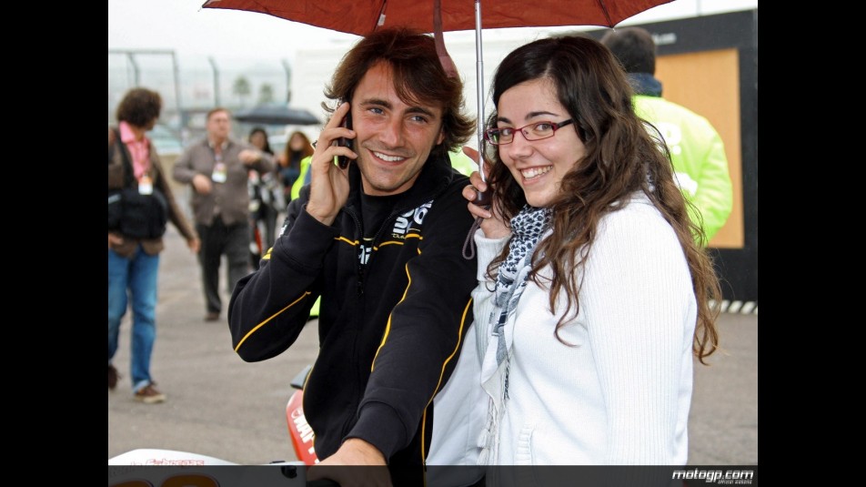 Pablo Nieto meets the fans during Valencia´s Day of Champions